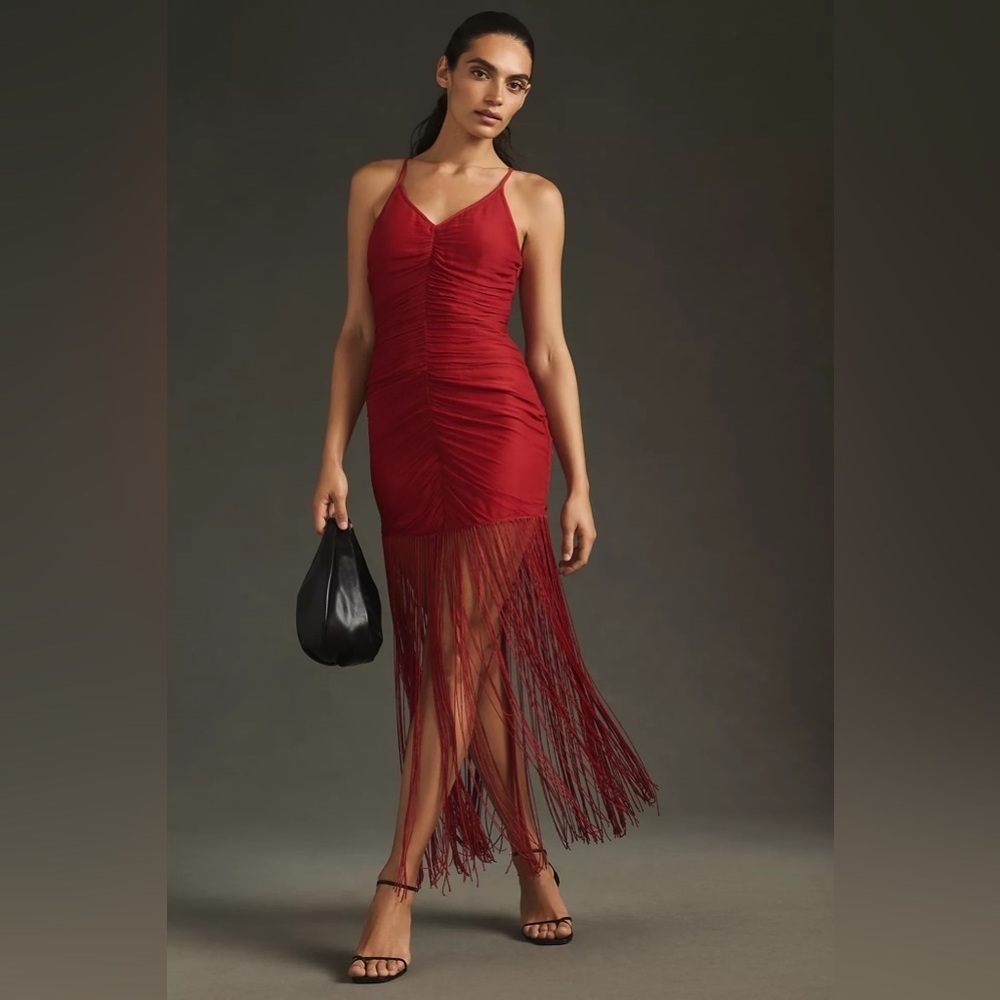 NWT Vineet Bahl Fringe Dress